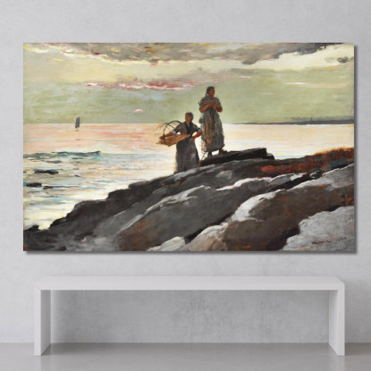 Baie De Saco Winslow Homer tableau impression sur toile