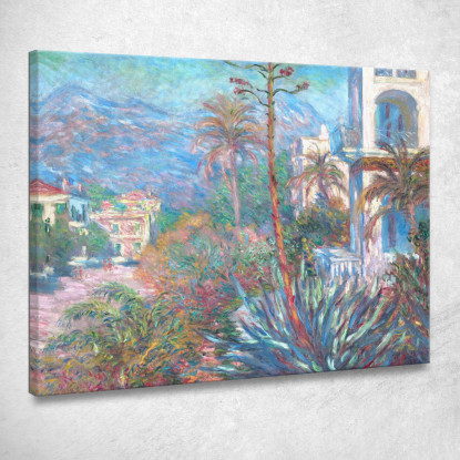 Ville A Bordighera 1884 Claude Monet mnt109 quadro stampato su tela