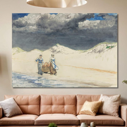 Sand Und Himmel Winslow Homer drucken auf leinwand