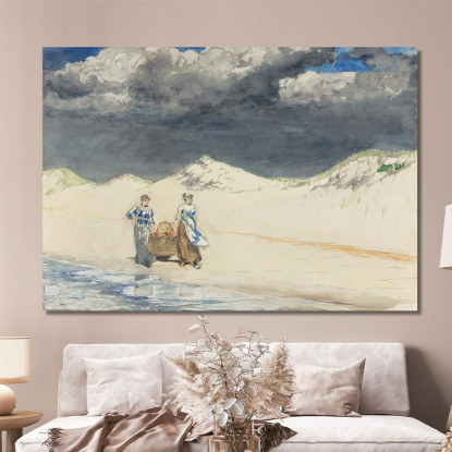 Sand Und Himmel Winslow Homer drucken auf leinwand