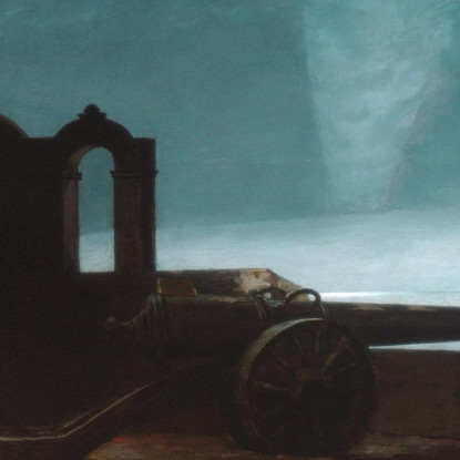 Suchscheinwerfer An Der Hafeneinfahrt Von Santiago De Cuba Winslow Homer drucken auf leinwand