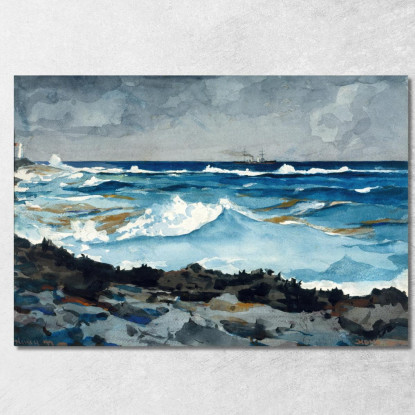 Küste Und Surfen In Nassau Winslow Homer drucken auf leinwand