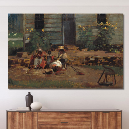 Skizze Eines Bauernhofs Winslow Homer drucken auf leinwand