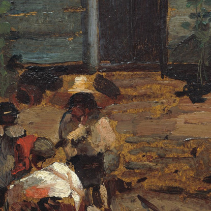 Skizze Eines Bauernhofs Winslow Homer drucken auf leinwand