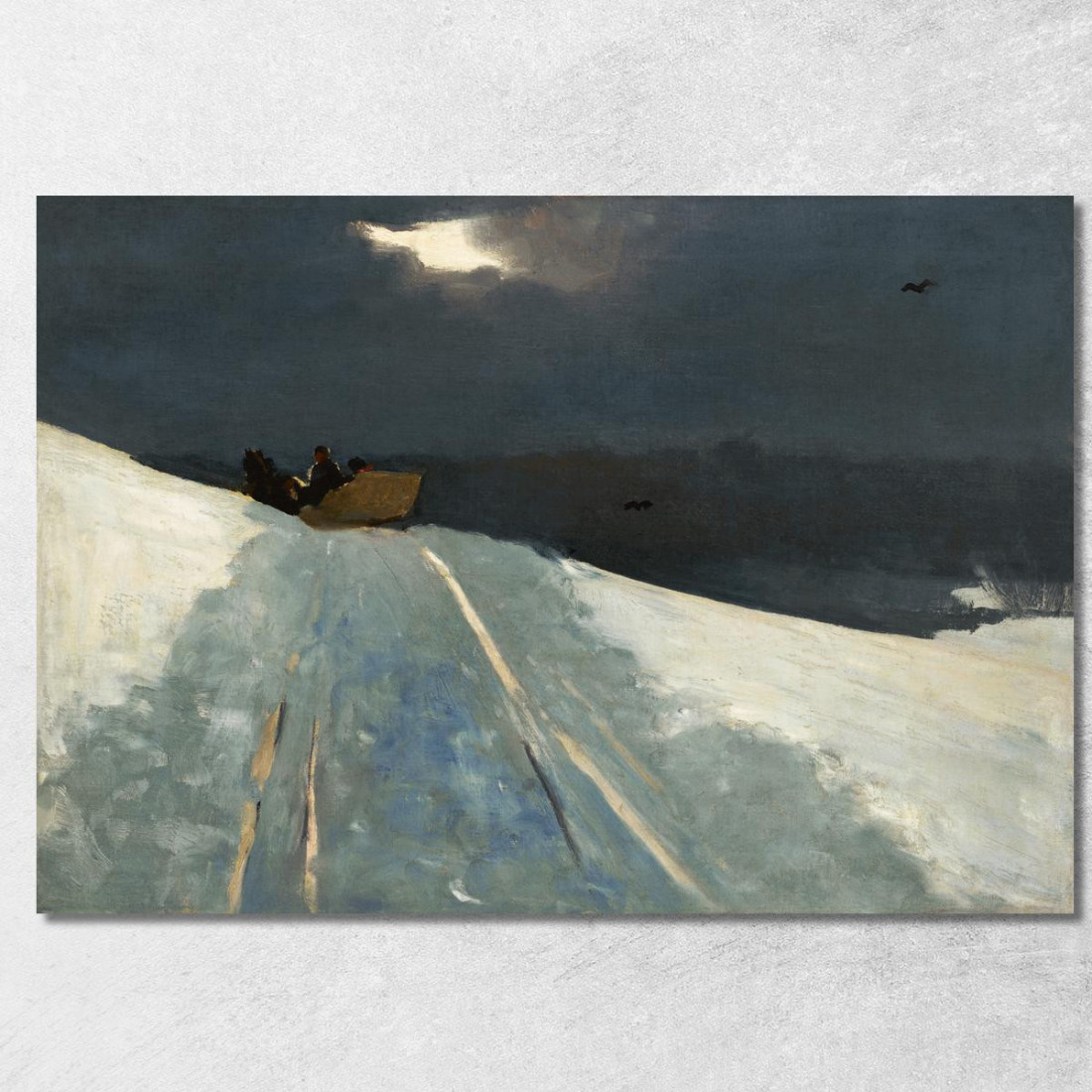 Paseo En Trineo Winslow Homer cuadro en lienzo