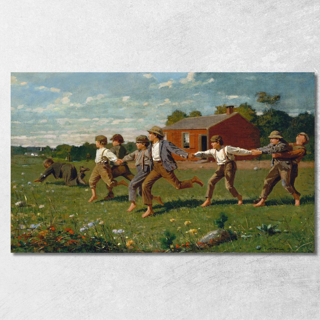 Schnapp Die Peitsche Winslow Homer drucken auf leinwand