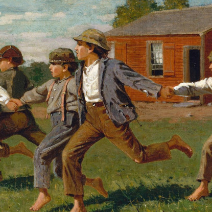 Schnapp Die Peitsche Winslow Homer drucken auf leinwand