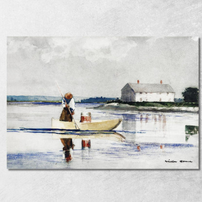 Anguilas Lanzando Winslow Homer cuadro en lienzo