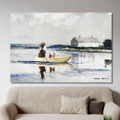 Spearing Eels Winslow Homer canvas print
