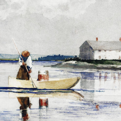 Spearing Eels Winslow Homer canvas print