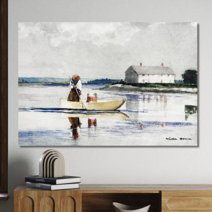 Spearing Eels Winslow Homer canvas print