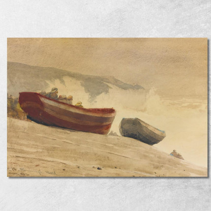 Sturm An Der Englischen Küste Winslow Homer drucken auf leinwand