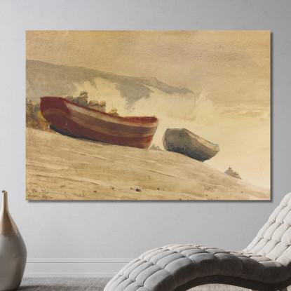 Sturm An Der Englischen Küste Winslow Homer drucken auf leinwand