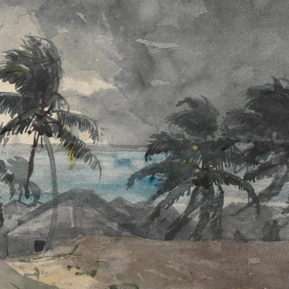 StormﾠBahamas Winslow Homer canvas print