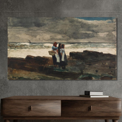 Sonne Und Wolken Winslow Homer drucken auf leinwand
