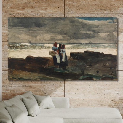 Sonne Und Wolken Winslow Homer drucken auf leinwand