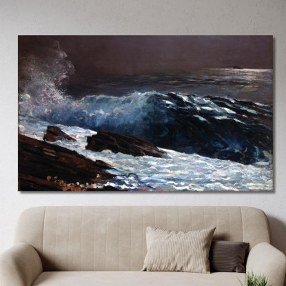La Luce Del Sole Sulla Costa Winslow Homer quadro stampato su tela