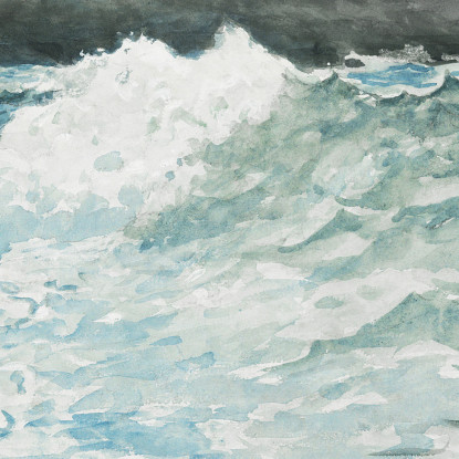 Collo Di Surf Prout Winslow Homer quadro stampato su tela