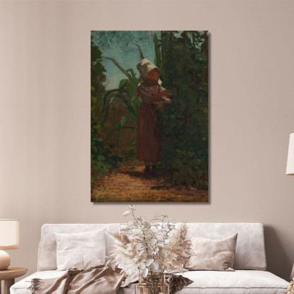 Der Bohnenpflücker Winslow Homer drucken auf leinwand