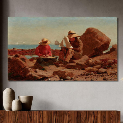 I Costruttori Di Barche Winslow Homer quadro stampato su tela