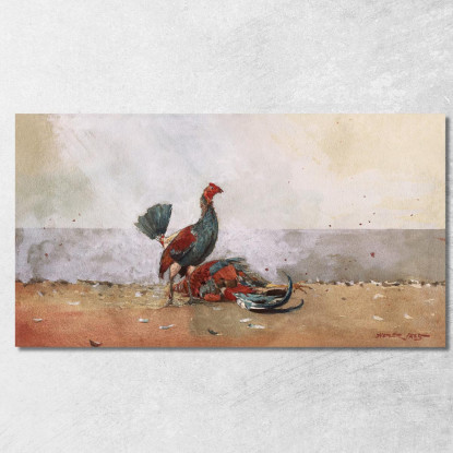 The Cock Fight Winslow Homer canvas print
