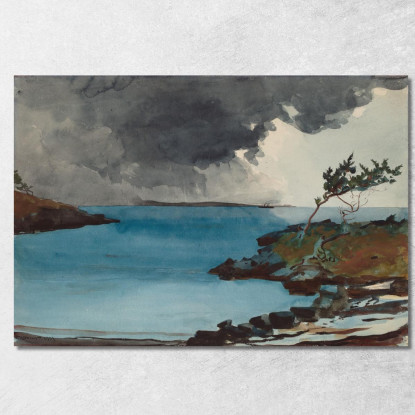 Der Kommende Sturm Winslow Homer drucken auf leinwand
