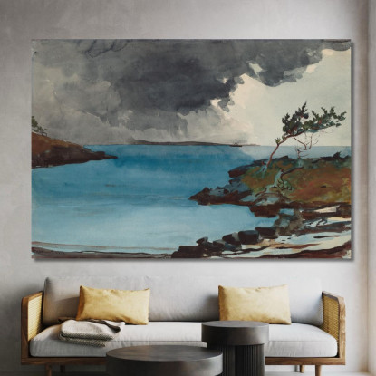 La Tempête À Venir Winslow Homer tableau impression sur toile