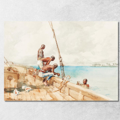 The Conch Divers Winslow Homer canvas print