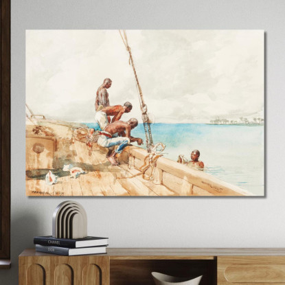 The Conch Divers Winslow Homer canvas print