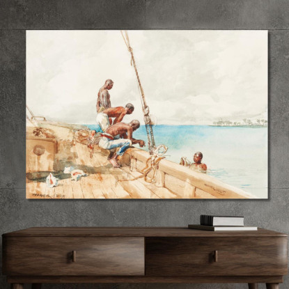 The Conch Divers Winslow Homer canvas print