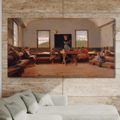 La Scuola Di Campagna Winslow Homer quadro stampato su tela