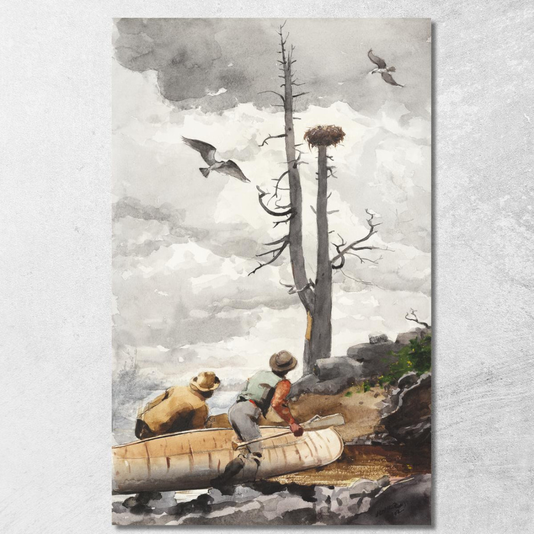 Le Nid D'Aigle Winslow Homer tableau impression sur toile