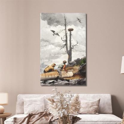 Il Nido Dell'Aquila Winslow Homer quadro stampato su tela