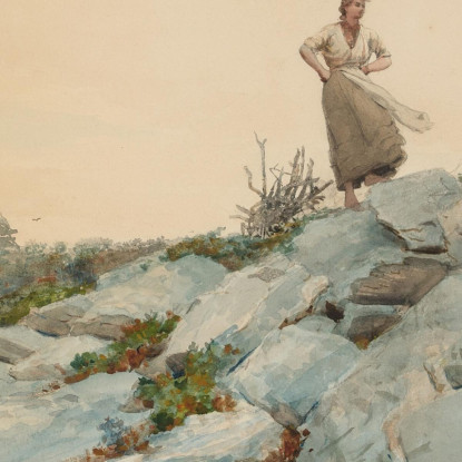El Recolector De Maricones Winslow Homer cuadro en lienzo