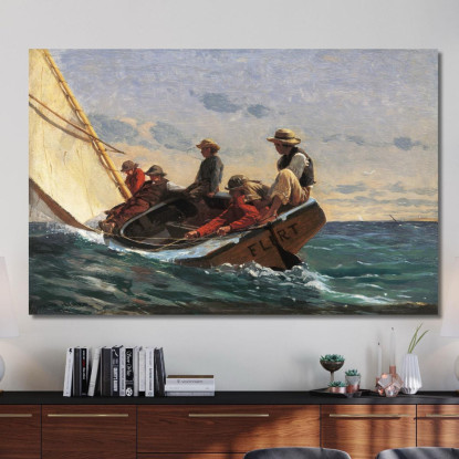 Il Flirt Winslow Homer quadro stampato su tela