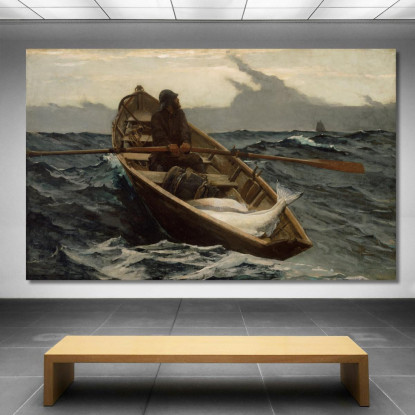 Die Nebelwarnung Winslow Homer drucken auf leinwand