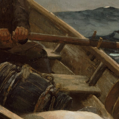 Die Nebelwarnung Winslow Homer drucken auf leinwand
