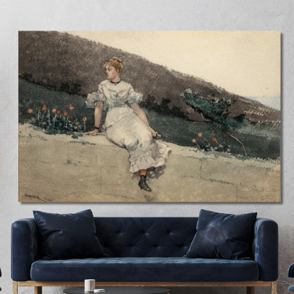 Il Muro Del Giardino Winslow Homer quadro stampato su tela