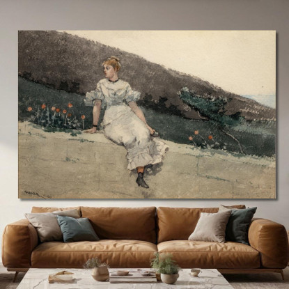 Il Muro Del Giardino Winslow Homer quadro stampato su tela