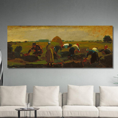 Los Espigadores Winslow Homer cuadro en lienzo