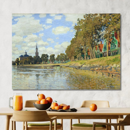 Zaandam 1871 Claude Monet mnt117 quadro stampato su tela
