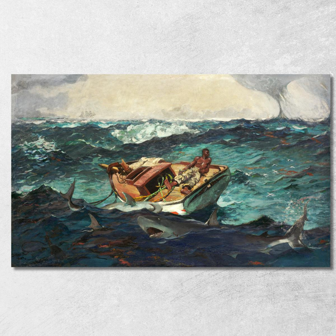 Le Gulf Stream 2 Winslow Homer tableau impression sur toile