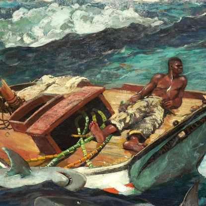Le Gulf Stream 2 Winslow Homer tableau impression sur toile