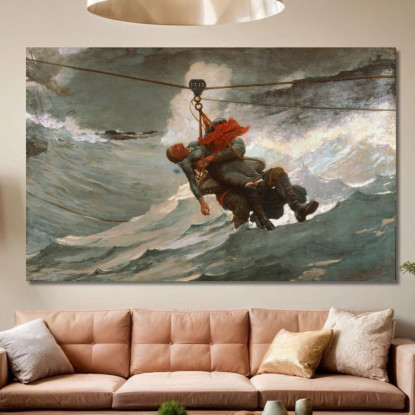 The Life Line Winslow Homer canvas print