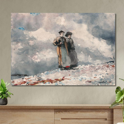 La Prospettiva Della Costa Del Maine Winslow Homer quadro stampato su tela