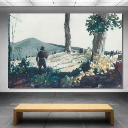 Il Pioniere Winslow Homer quadro stampato su tela