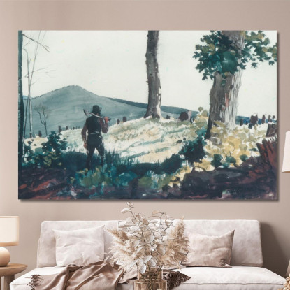 Il Pioniere Winslow Homer quadro stampato su tela