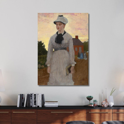 Das Rote Schulhaus Winslow Homer drucken auf leinwand