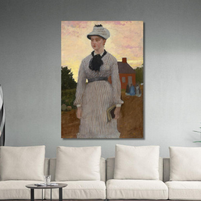 Das Rote Schulhaus Winslow Homer drucken auf leinwand