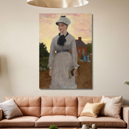 Das Rote Schulhaus Winslow Homer drucken auf leinwand